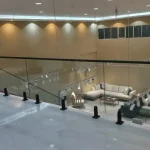 نرده شیشه ای پله