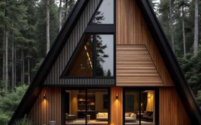 طراح و سازنده کلبه چوبی A-frame | اجرای مستقیم از کارگاه