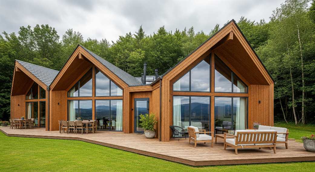 کلبه چوبی ویلایی با طراحی خاص؛ ساخت مستقیم در کارگاه تهران برای پروژه‌های شخصی