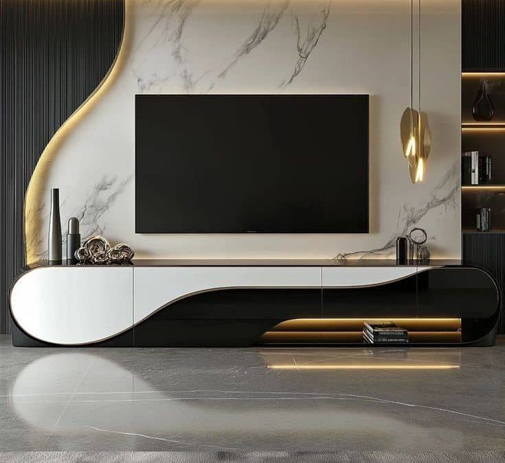 طراحی دیوار تی‌وی