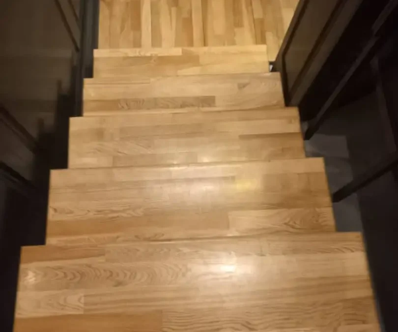 کف پله چوب بلوط آمریکایی