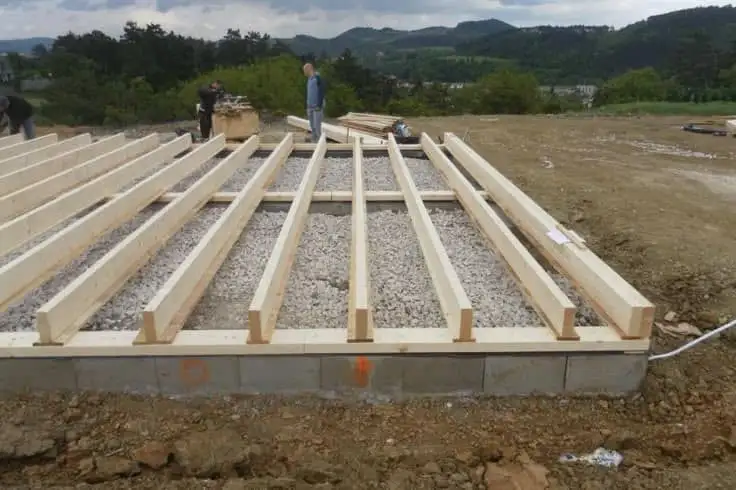 فونداسیون برای کلبه‌های چوبی