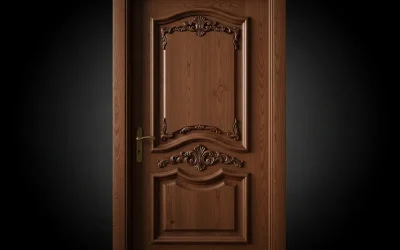 سازنده درب تمام چوب کلاسیک | طراحی و ساخت سفارشی درب چوبی با اصالت و ظرافت