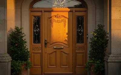 سازنده انواع درب ورودی ساختمان چوبی و تمام چوب + ساخت سفارشی