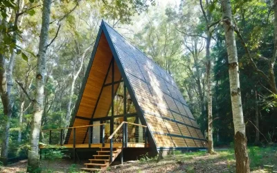 ساخت کلبه چوبی میگون | طراحی و ساخت سفارشی کلبه چوبی و چوب و فلز