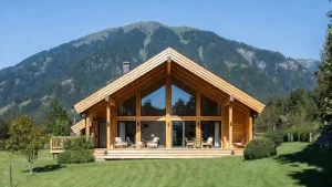 کلبه چوبی لواسانات با طراحی سفارشی، ساخت مقاوم با چوب استاندارد و جزئیات دقیق