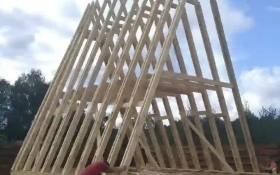 اجرای اسکلت تمام چوب A-Frame در چالوس و مازندران: سازهای هماهنگ با طبیعت