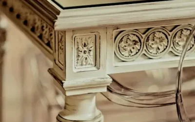 میز ناهارخوری منبت کاری لوکس؛ شاهکاری از هنر و زیبایی در خانه شما