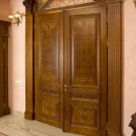 درب تمام چوب لابی و ورودی