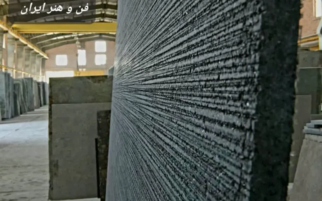 نمونه اسلب سنگ گرانبها و خاص مناسب کف پله لوکس، صفحه کابینت سنگی و طراحی لابی ساختمان