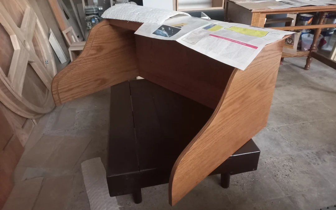 رنگ کاری میز بلوط ، رنگ بلوطی